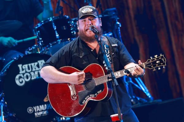 Luke Combs performs at the iHeartRadio Music Festival on Sept. 24, 2022, in Las Vegas.