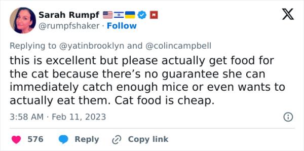 Woman Shares A Hilarious Co<em></em>nversation Between Her And Her Landlord Who Hired A Cat As Pest Control