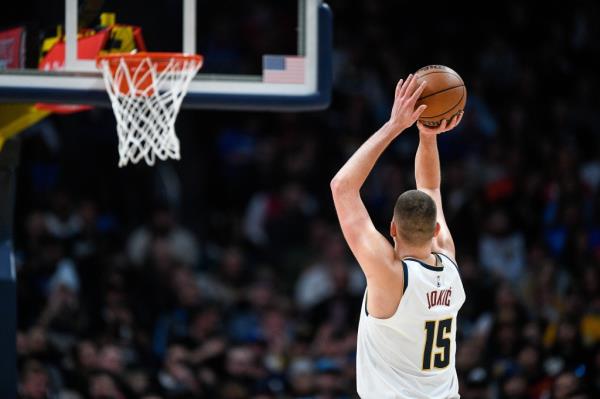 Nikola Jokic #15 of the Denver Nuggets