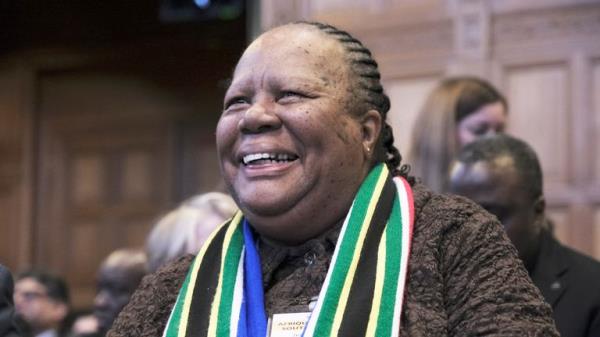 South Africa's Foreign Minister Naledi Pandorthe attends the session of the Internatio<em></em>nal Court of Justice</p>

<p>　　Pic: AP