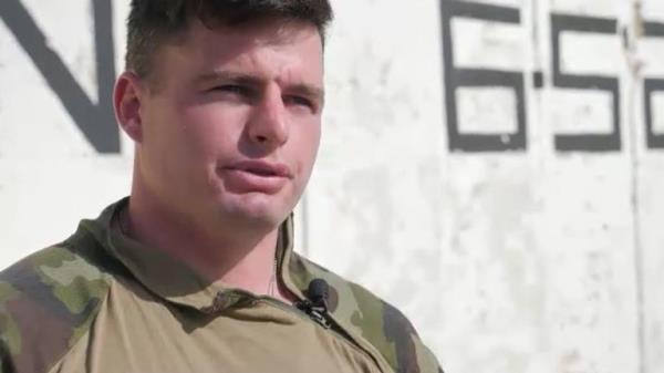 Lieutenant Dylan Cadogan, the soldier in charge of one of Ireland's Blue Line outposts 