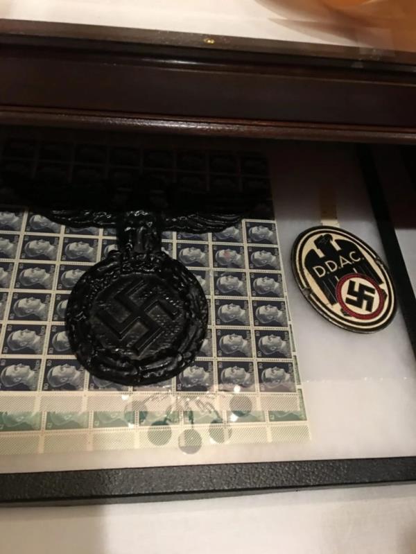 Nazi artifacts were seen on display in Harlan Crow's home.