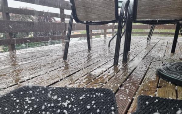 Hailstorm in Dunedin