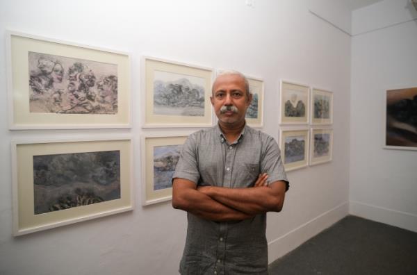 Masudur Rahman's solo exhibition 'Cosmic Cadence' runs till 11 November. Photos: Saqlain Rizve